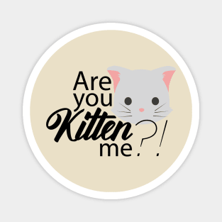 Are you Kitten me?! Magnet